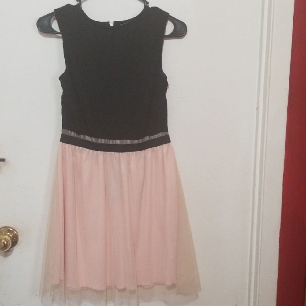 Black and Pink Tulle Dress